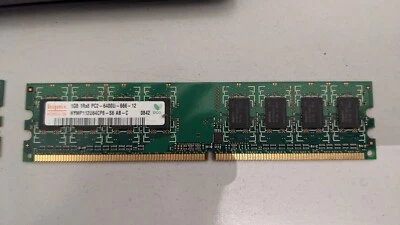 2x Memoria RAM 1GB DDR2 PC2-6400U 800MHz Hynix – Testata e funzionante - Immagine 1 di 2