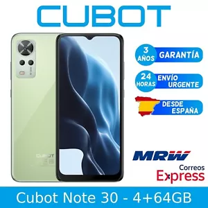 Cubot Note 30 4G 4/64GB Negro Smartphone Android 12 Teléfono Móvil Libre - Imagen 1 de 14