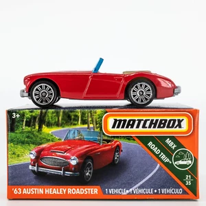 2018 Matchbox Power Grabs #87 '63 Austin Healey Roadster (3000 MK2) RED | FSB - Picture 1 of 1