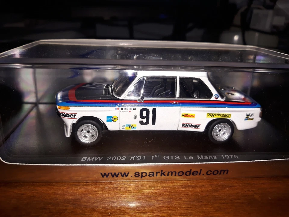 Spark 1/43 BMW 2002 #91 1st GTS Le Mans 1975 S1575 - Immagine 1 di 1