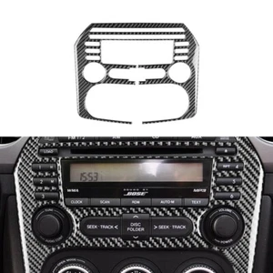 Center Console CD Control Panel Cover for Mazda MX-5 Miata 2009-15 Carbon Fiber - Picture 1 of 12