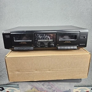 Sony TC-WE305 Estéreo Doble Cassette Deck Reproductor Grabador Lado B Funciona LEER - Imagen 1 de 6