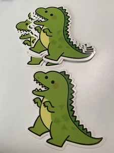 12pcs Dinosaur Lollipop Lolly Sugar-loaf Paper Card Holder Xmas Kinder Childcare - Picture 1 of 3