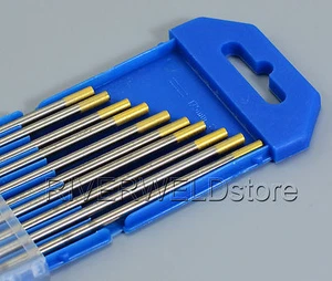 3.2mm x 150mm 1.5% Lanthanated TIG Tungsten Electrodes WL15 Gold Pack of 10 - Picture 1 of 6