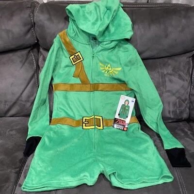 Legend of Zelda Link Pijama Cosplay Mameluco con Capucha Juniors/Mujeres XS Dormir Nuevo Foto 1 de 4