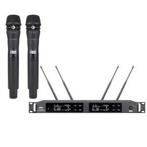Advanced ULXD4 Wireless Microphone System Dual Handheld KSM8 True Diversity Mics - Picture 1 of 5