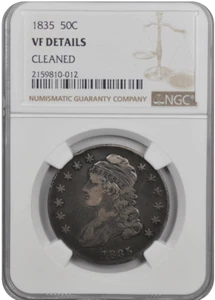 1835 Capped Bust Half Dollar NGC VF - Picture 1 of 2