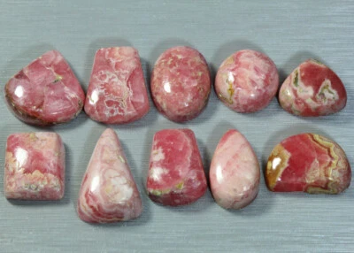 102.24 CTS_WHOLESALE PRICE_10 Pcs_100 % NATURAL UNHEATED RHODOCHROSITE_BRAZIL - Image 1 of 3