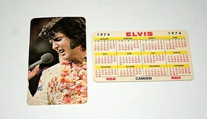 2 RCA Records Elvis Presley Concert Wallet Pocket Camden Calendar 1974 NOS New - Bild 1 von 1