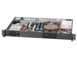 Supermicro CSE-510T-203B Supermicro Case CSE-510T-203B 1U High-Efficiency Low No - Picture 1 of 7