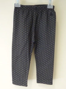 NWT Baby Gap Navy/Sparkly Gold Polka Dot Leggings Size 3-6 Months - Picture 1 of 1