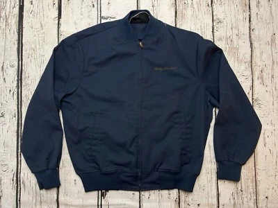 Chaqueta de bombardero Harley Davidson Motorcycles Black Panthers empleado mecánico trabajo Foto 1 de 4