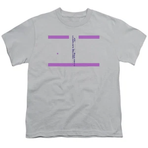 Atari Kids T-Shirt Easter Egg Code Silver Tee - Picture 1 of 2