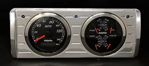 1940 FORD CAR QUAD GPS GAUGE DASH CLUSTER BLACK - Picture 1 of 7