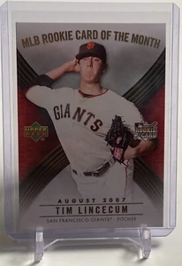 2007 Upper Deck MLB Rookie Card of the Month Tim Lincecum Giants Karte #ROM-5 - Bild 1 von 5