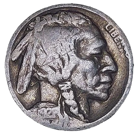 1921-S Buffalo Nickel 5 Cents~Rare Key-Date!~G-VG Details Cover