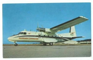 ALLEGHENY COMMUTER RANSOME AIRLINES Nord 260 Jet Prop - Originalausgabe Postkarte - Bild 1 von 2