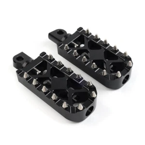 Foot Pegs Floorboard MX Style Pedals For Harley Touring Softail Dyna C - Picture 1 of 8