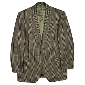 MAGEE Ireland Check Blazer Wool Sport Coat Brown 44XL - Picture 1 of 8