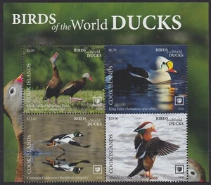 Cook Islands (2020) Birds of the World, Ducks, Large Stamp - BK/4, Top - Picture 1 of 1
