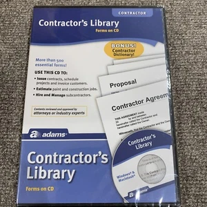 Adams Contractors Library Forms On CD - Picture 1 of 2