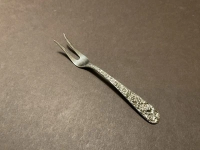 Kirk Sterling Repousse Two Tine Fork - Image 1 of 2