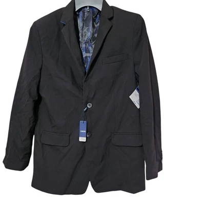 Blazer Izod para niño tallas 18 negro con dos botones delanteros forrado  Foto 1 de 4