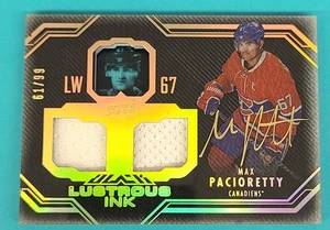 2016 UD Black Lustrous INK Gold Spectrum AU /99 #LI-MP Max Pacioretty Card Y4 - Picture 1 of 2
