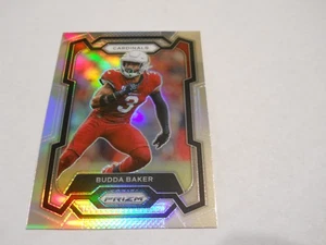 BUDDA BAKER SILVER PRIZM PARALLEL ARIZONA CARDINALS 2023 PANINI PRIZM - Picture 1 of 2