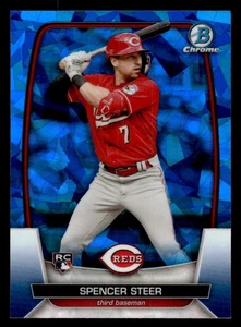 2023 Bowman Chrome Sapphire #52 Spencer Steer Rookie REDS - Picture 1 of 2