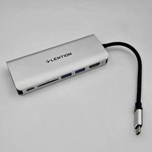 LENTION C68 USB-C HUB Thunderbolt 3 to USB 3.0 HDMI Ethernet SD Adapter Reader - Picture 1 of 7
