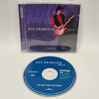 Rick Springfield - Best Of (CD, 1996 Camden Europe) Pop Rock 19 Tracks VG+ - Image 1 of 3