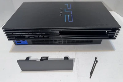 Juego completo de carcasa negra Fat OEM PS2 SCPH-30001 R con etiquetas de fábrica limpias Foto 1 de 4