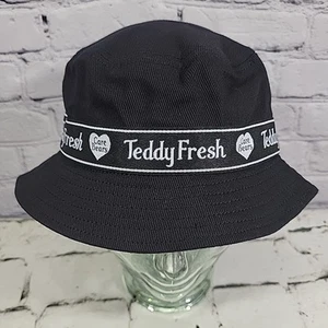 Teddy Fresh X Care Bears Bucket Hat Black Adult One Size Corduroy Cotton Rare - Picture 1 of 9