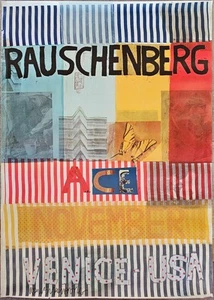 Robert Rauschenberg HAND SIGNED Venice CA Pop Art Poster '77 Ace Gallery XL 71" - Picture 1 of 14