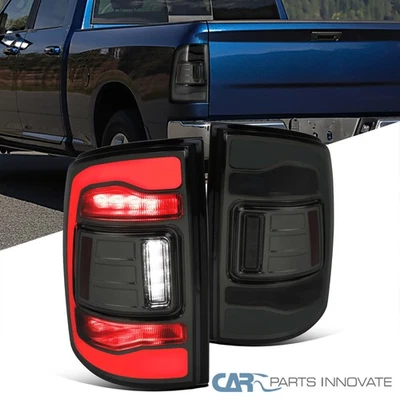 Smoke Fits 2009-2018 Dodge Ram 1500 2500 3500 LED Tail Lights Brake Lamps L+R Foto 1 de 4