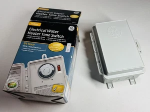 GE 24-Hour Indoor/Outdoor Metal Mechanical Time Switch 120/240/277V - Picture 1 of 4