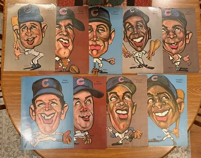 VINTAGE 1969 MLB BASEBALL CHICAGO CUBS TASCO POSTERS-VERY GOOD CONDITION HOF - Image 1 of 4