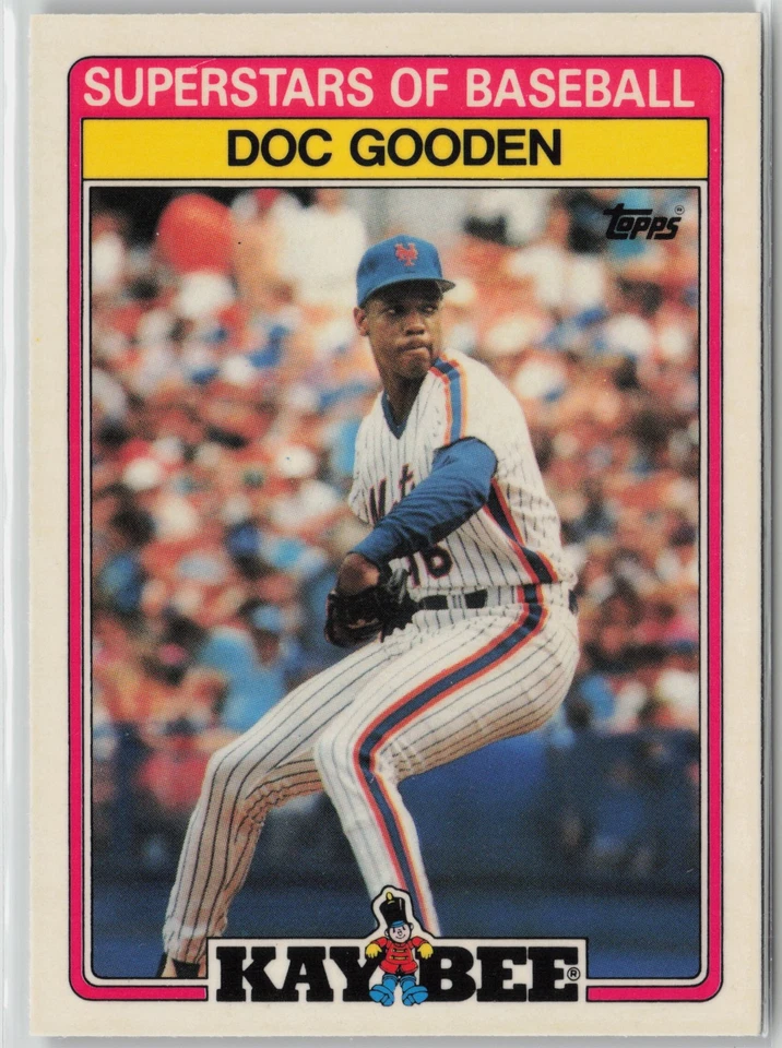 1989 Topps Kay-Bee Superstars of Baseball #14 Doc Gooden - Image 1 of 2