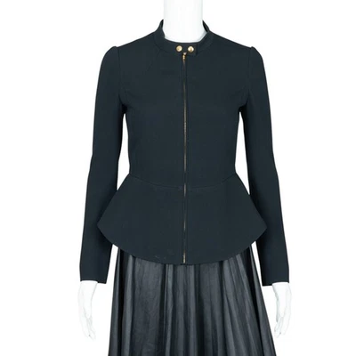 Куртка блейзер GUCCI черная спереди на молнии размер 38 США 2 - Изображение 1 из 2