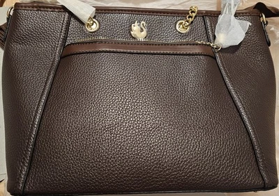 Libro de bolsillo Gloria Vanderbilt de cuero marrón. Nuevo Foto 1 de 4