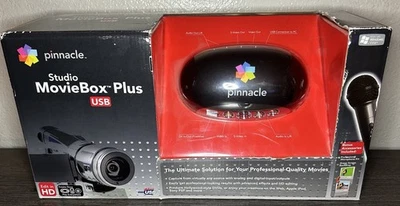 *NEW* RARE Pinnacle Studio MovieBox Plus USB Capture Video Editing Windows Vista - Image 1 of 4