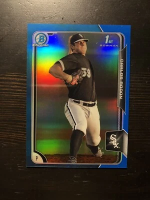 2015 Bowman Chrome Prospects Blue Refractor /150 Carlos Rodon #BCP150 1st PWE - Image 1 of 2