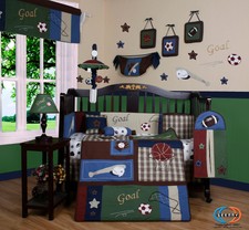 sports themed nursery bedding