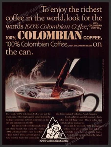 Publicidad impresa revista café colombiano años 80 1983 Sudamérica - Imagen 1 de 1