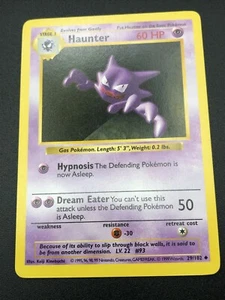 Haunter 29/102 Base Set Shadowless Pokemon 1999 WOTC TCG Card Uncommon NM - Picture 1 of 2