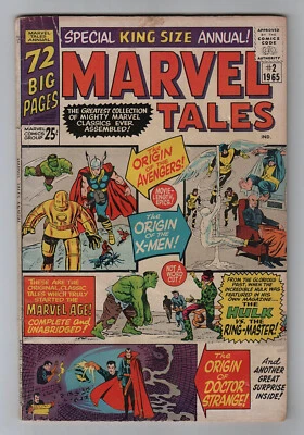 1965 MARVEL TALES No. 2 VG+ 4.5 ORIGIN OF AVENGERS, X-MEN, AND DOCTOR STRANGE - Image 1 of 2