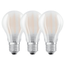 OSRAM LED E27 FROSTED FILAMENT LIGHT BULB 100W GLS ES - 3 PACK - WARM WHITE