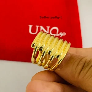 UNO de 50 Tornado Ring gold-plated metal alloy - Picture 1 of 8