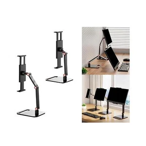 Portable Monitor Stand Holder Adjustable Clamp Monitor Arm Single Stand - Picture 1 of 12